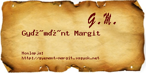 Gyémánt Margit névjegykártya
