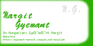 margit gyemant business card